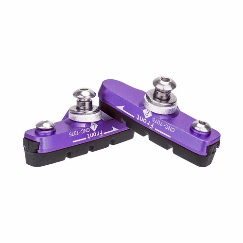 Scarpe Freno Bici Strada Pinza C Zoccolo Pastiglie Gomma Sostituibili CNC Shell Block - Foto 28 di 37
