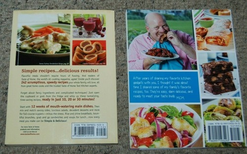 Lot 2 Taste of Home Simple & Delicious & Easy Everyday Favorites Cook Books - Picture 6 of 6