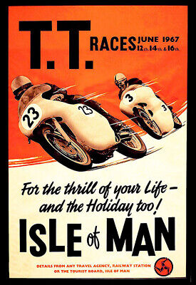 TT Assen 1967 Race poster print A3 