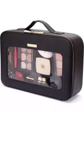 ROWNYEON Makeup Bag Cosmetic Train Case Professional Makeup Organizer
