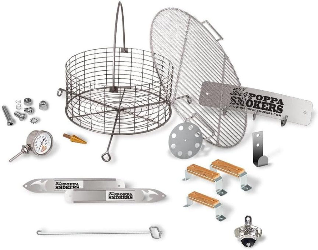 Big Poppa'S DIY Drum Smoker Kit - Convert a 55 Gallon Drum into a Premium BBQ Gr