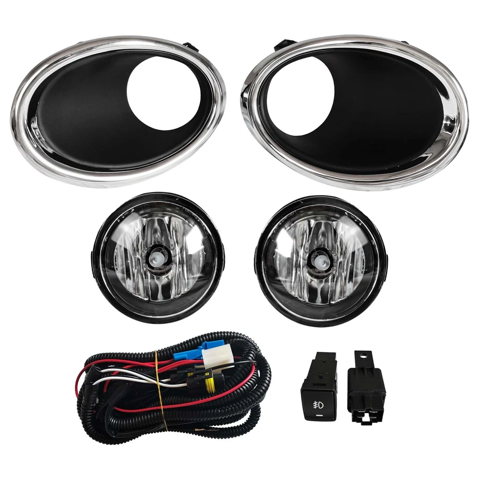 Faros antiniebla bombilla + interruptor + arnés + juego de cubierta para Nissan Rogue Sport 2017-2019 Foto 2 de 4