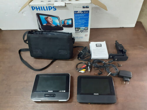Philips PET743212 DVD Spieler Player Monitor x2 Dual