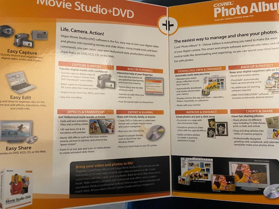 Sony Corel Visual Creation Studio SOFTWARE BRAND NEW FREE SHIPPING!! - Image 3 of 3