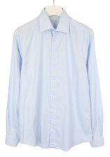 SUITSUPPLY Traveller Slim Fit Formal Shirt Men's 39L / 15 1/2L Blue Cutaway