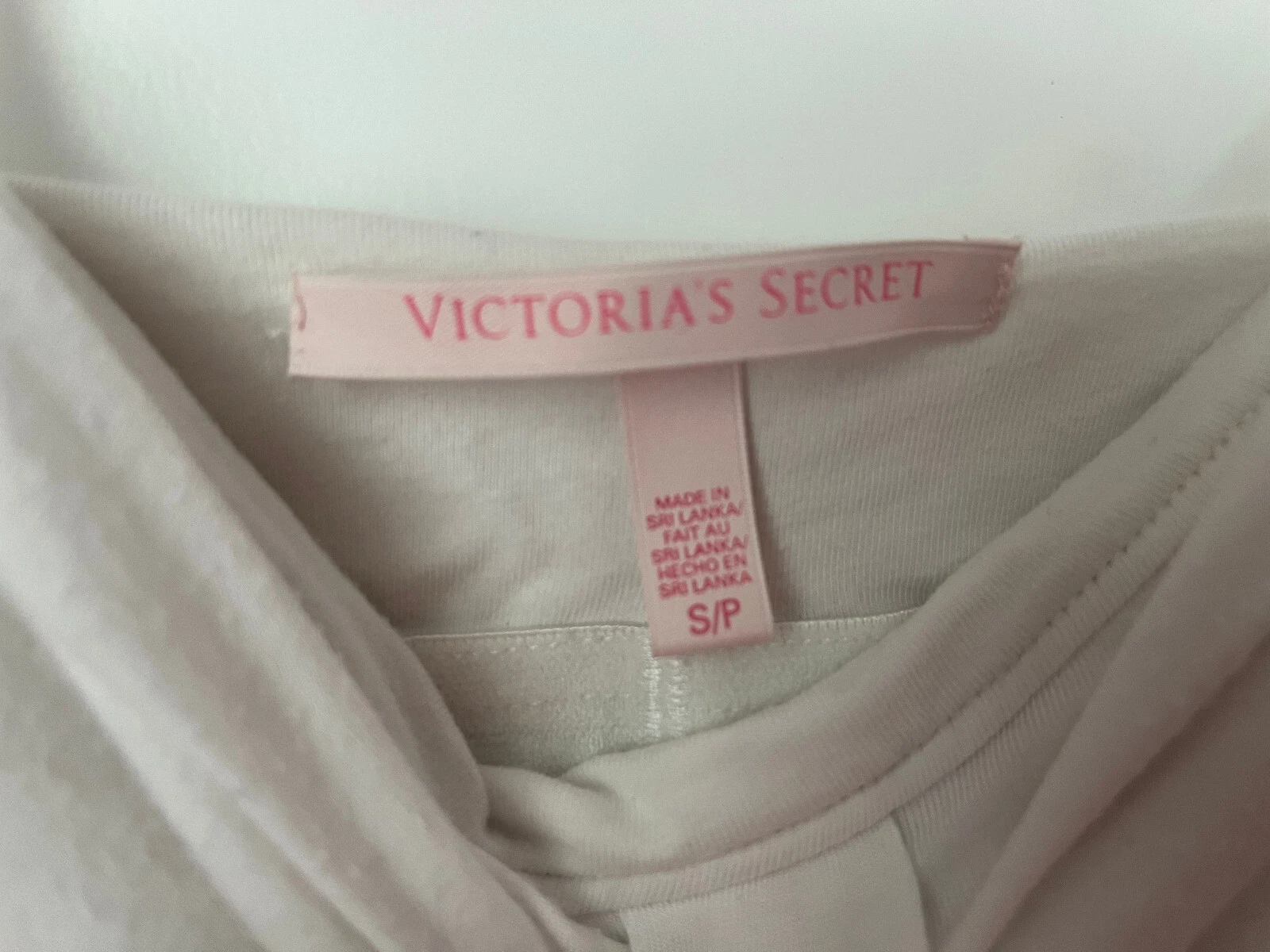 UNDERCOVER Mini abito Victoria's Secret bianco con fiocco Sweetheart linea taglia S