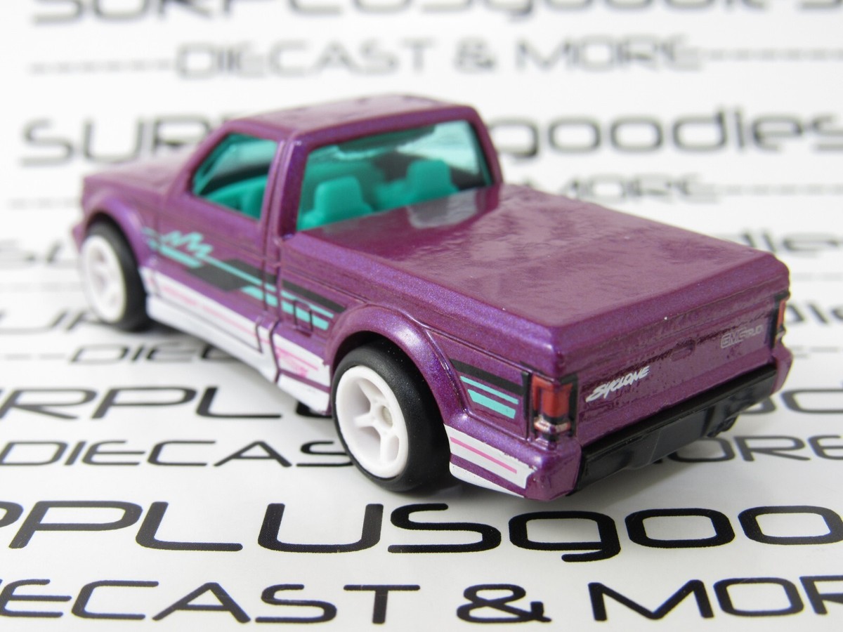 Hot Wheels 1:64 LOOSE Purple 1991 GMC SYCLONE Pickup Custom