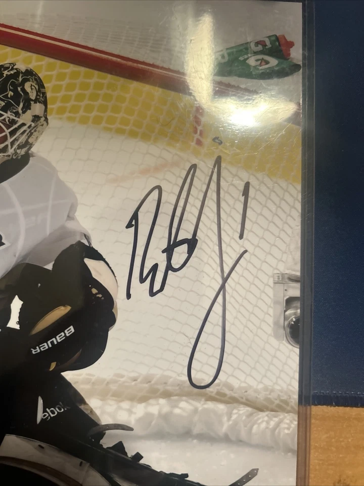 Fotografía neta firmada por Brent Johnson Pittsburgh Penguins 8x10 certificado de autenticidad Foto 2 de 3
