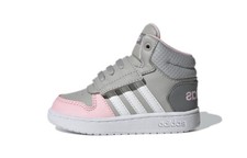 adidas Hoops 2.0 Mid Grey Clear Pink - GZ7779