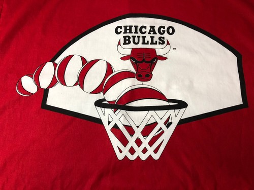 NBA Chicago Bulls Vintage Pillowcase 90s Basketball Banner Flag Man Cave Jordan - Picture 2 of 4