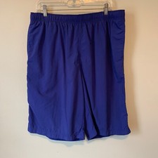 Men's Land's End Solid Blue Swim Trunks Size Large L