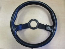 BLACK VINYL STEERING WHEEL 13 1/2" WITHOUT HUB AND CENTER CAP MARINE BOAT