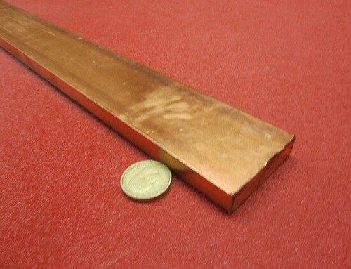 110 Copper Bar H02, 1/2" Thick x 2.0" Wide x 1 Ft Length - Picture 3 of 10