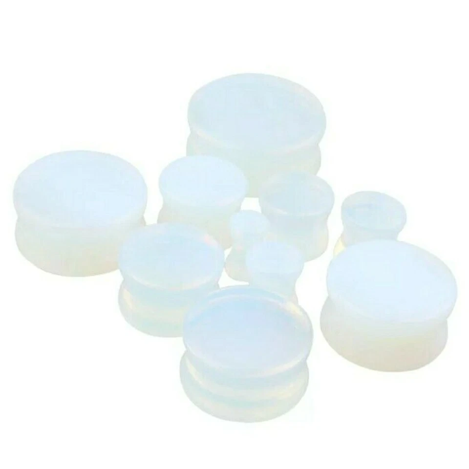 4MM-16MM OPALIT STEIN PLUG ORGANIC NATUR OHR TUNNEL PIERCING STONE OHRSTECKER - Bild 3 von 3