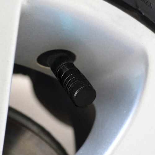 4x BLACK Aluminum Alloy Car Tire Rim Valve Stem Wheel Dust Cap Cover Accessories - Picture 3 of 9