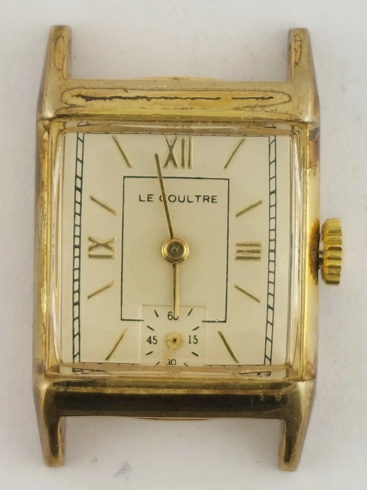 Reloj Le Coultre vintage chapado en oro, números romanos caja 23mm/27m #7 Foto 3 de 4