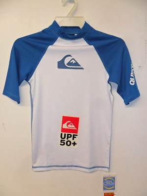QUIKSILVER Boy's S/S Rashguard ALL TIME - WHN - Size 16 - NWT
