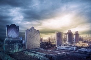 graveyard night tombstones backgrounds vinyl