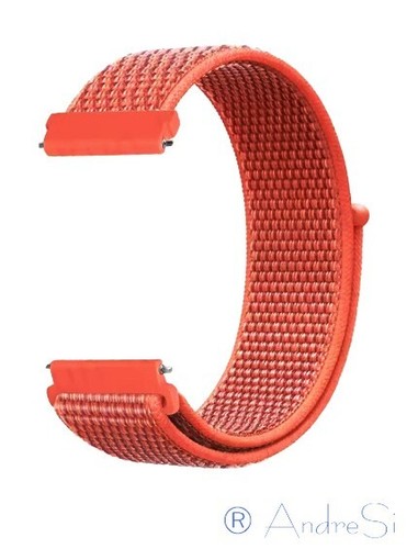 Nylon Textil/Leder/Silikon Armband 20/22mm f.Smartwatch/Armbanduhr viele Farben - Bild 37 von 76