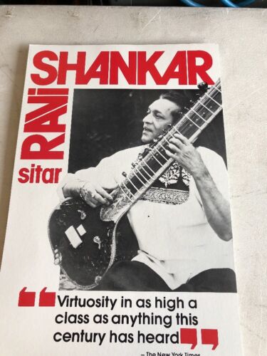 SiTar RAVI SHANKAR Macky Auditorium C.u. Boulder Campus Concert Poster - Picture 2 of 7