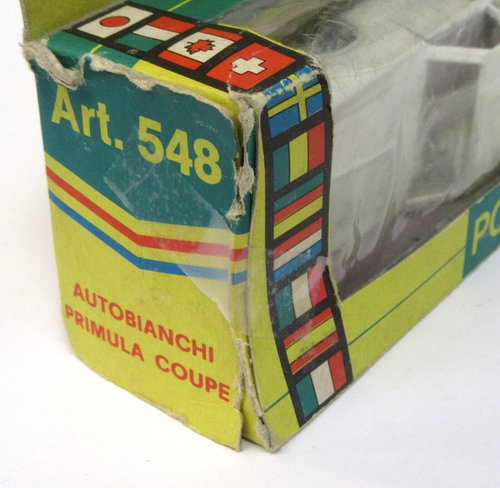 Politoys-Export 548 AUTOBIANCHI PRIMULA COUPE white 1:43 diecast boxed ITALY tr1 - Picture 12 of 14