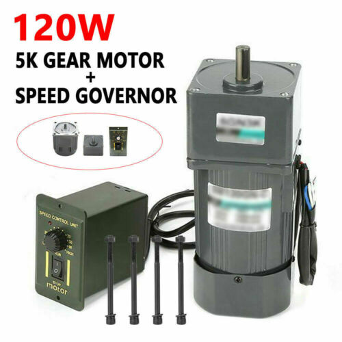 220V 120W 5K Gear Motor Elektromotor Getriebemotor mit Drehzahlregler CW/CCW DHL - Bild 3 von 14