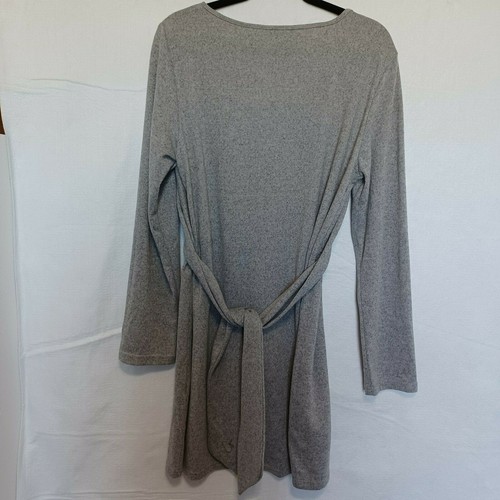 Vestido para mujer Shein manga larga cuello en V gris atado talla: extra grande  - Imagen 4 de 9