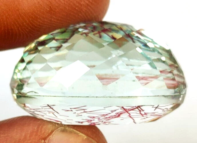 77.50 Ct. Large Red Rutilated Quartz Oval Cut Loose Gemstone Gift for Birthday - Image 3 of 4