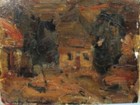 Rudolf Schweitzer-Cumpana oil on board Germany-Romania 20x15  1921-28