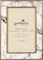 Goldbuch Metall-Portraitrahmen Marble 10X15 Cm Weiß