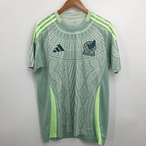 Mexico 2024 Home Soccer Jersey Men's Large Green Adidas Slim Fit Short Sleeve - 第 1/12 張圖片