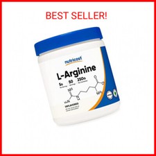 Nutricost L-Arginine 250 Grams - Pure L-Arginine Powder - 5000mg Per Serving;