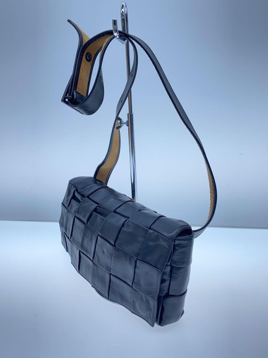 BOTTEGA VENETA Cassette Body Bag Shoulder Bag Leather BLK BOTTEGA VENETA Cassette Body Bag Shoulder Bag Leather BLK
