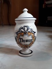 ANTICO VASO DA FARMACIA ALBARELLO CERAMICA DIPINTO A MANO 17cm