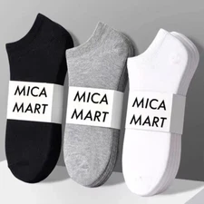 Mens 3 Pairs Cotton Sports Comfort Ankle/Quarter Crew Low Cut Socks