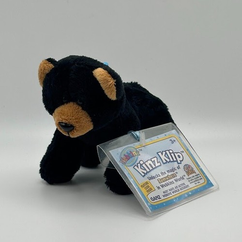 ๐ป New Webkinz Kinz Klip Black Bear WE693 - Unused Code, Pet & Smoke-Free ๐ป