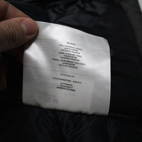SPYDER MEN'S FULL ZIP PUFFER VEST DETACHABLE HOOD, ZIPPERED POCKETS Small LOGO - Picture 11 of 11