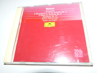CD  Anton Webern: Passacaglia / 5 Sätze Op. 5 / 6 Stücke Op. 6 / Symphony Op. 21