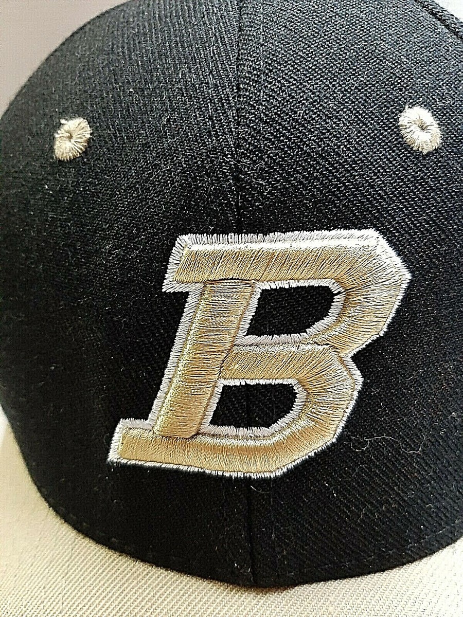 Embroidered B Team Logo Ball Cap Hat Black Fitted Size 7½