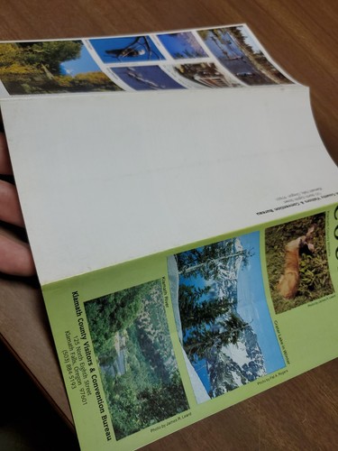 1980s Kalamath Country Brochure Gateway To Crater Lake Falls Oregon Wildlife - Picture 3 of 7