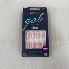 Kiss Gel Fantasy Nails Allure Sculpted 28 FA07 - 90684 NEW