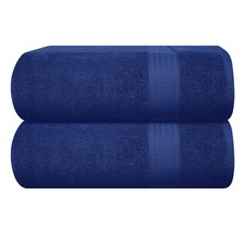GLAMBURG Premium Cotton Oversized 2 Pack Bath Sheet 35x70100% Pure Cotton  Id...