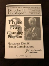 Dr. Christopher's 3-Day Cleansing Program, Mucusless Diet, & Herbal Combinat...