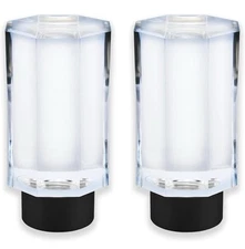 BLASTHOME Faceted Pillar Finials For Signature Collection Rods Tuxedo Black New