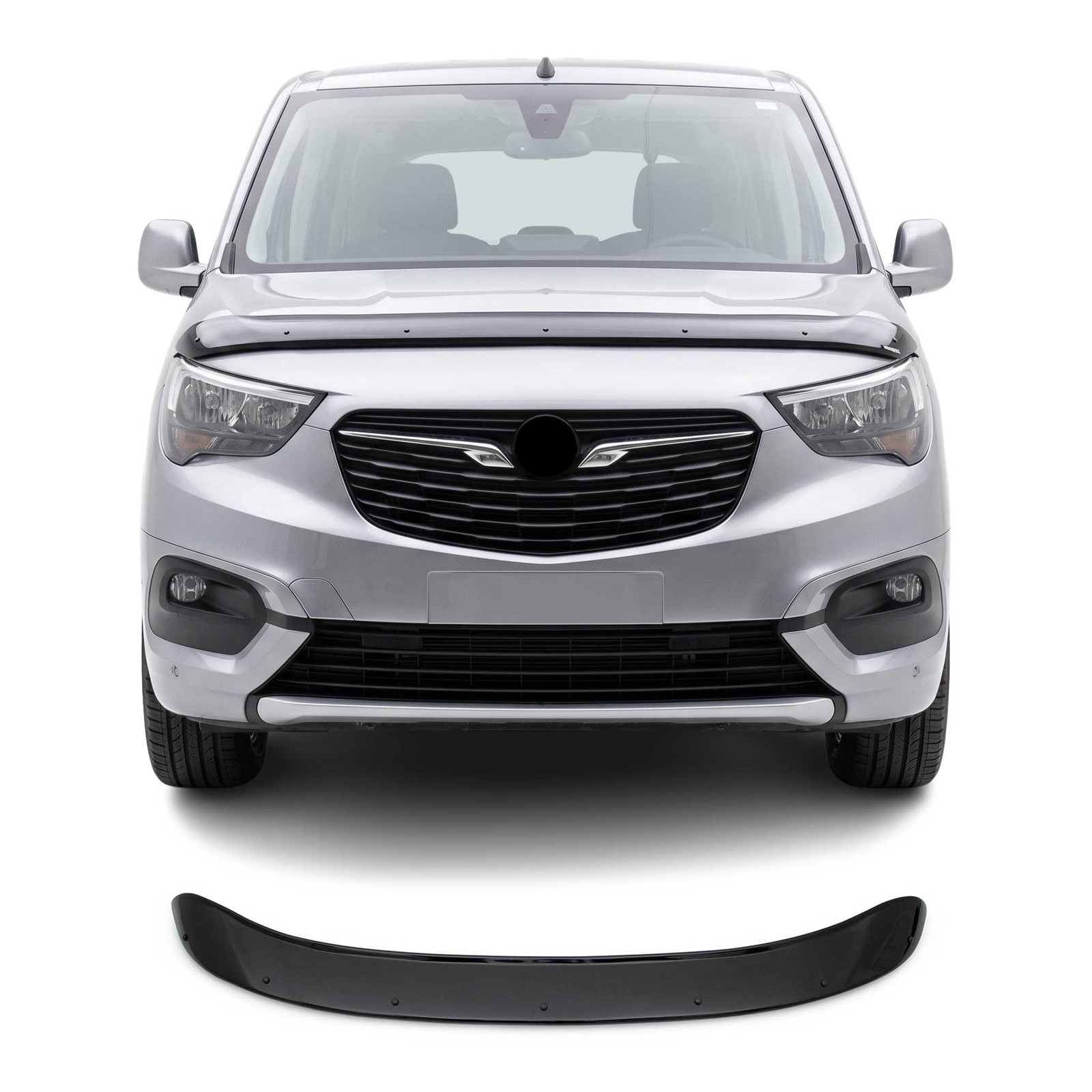 Déflecteur de capot noir en acrylique pour Citroën Berlingo 2018-2026