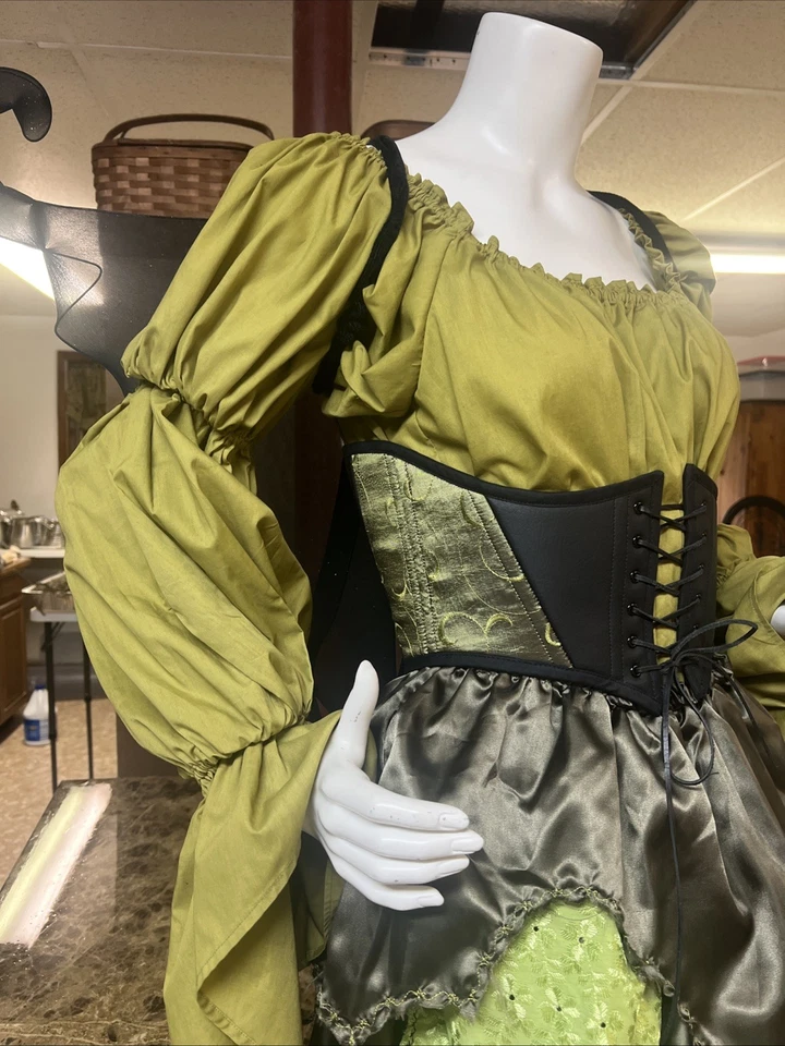 Disfraz de hada hada renacentista, criada, blusa, talla mediana Foto 2 de 4