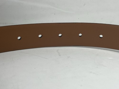 Italian Full Grain Brown Leather Belt Size 50/125, Made In Italy 1217X New!!! - Picture 8 of 10