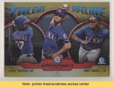 2019 Bowman Gold Refractor 12/50 Andy Ibanez Jonathan Hernandez #TP-TEX READ 0c6