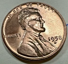 1958-D 1C Lincoln Cent Wheat Penny 3425N