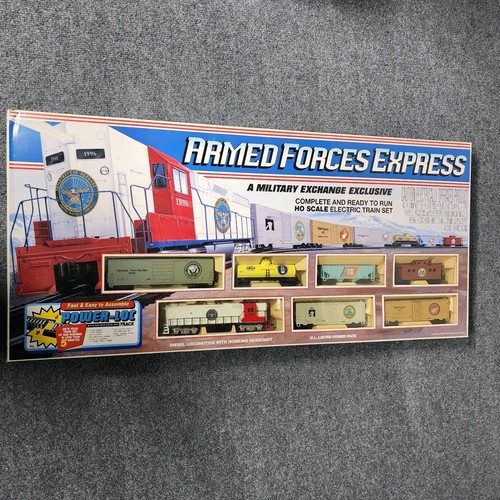 LIFE LIKE ARMY FORCES EXPRESS HO TRAIN SET SEALED LIMITED #21445